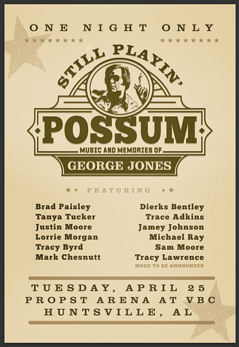 Still Playin' Possum: Music & Memories of George Jones at Brad Paisley Concert Tickets