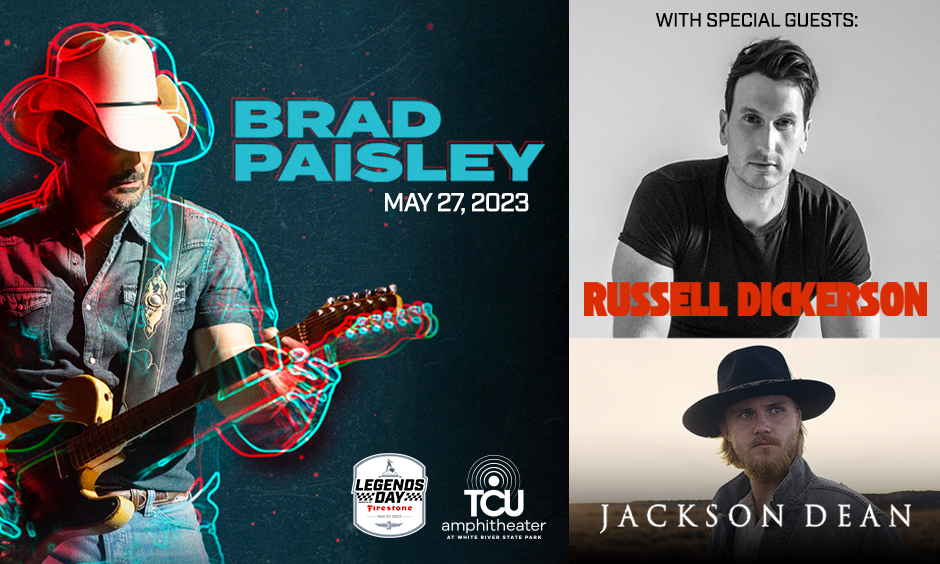 Firestone Legends Day Concert: Brad Paisley, Russell Dickerson & Jackson Dean at Brad Paisley Concert Tickets